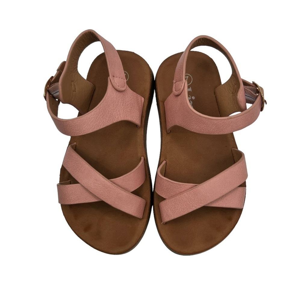 Link Comfort Pink Adjustable Strap Sandals Size 7 Toddler Girl’s